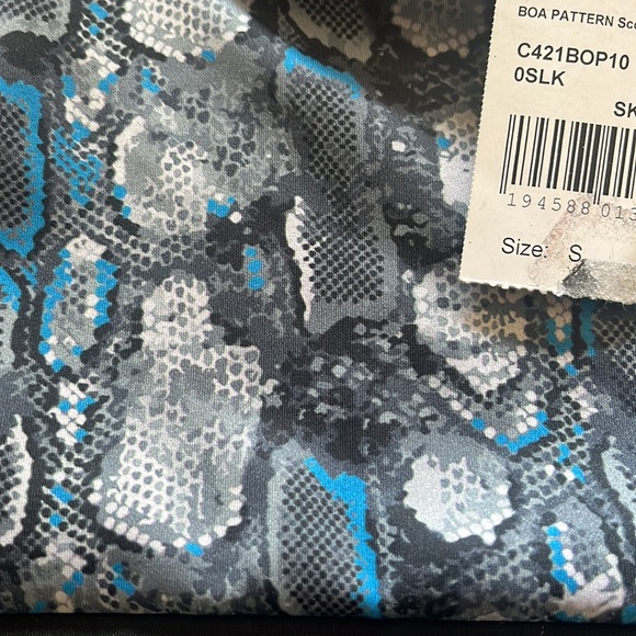 NWT COR Alligator Print in Blue and Black love it Wide Band on Bottom Size S - Picture 2 of 3
